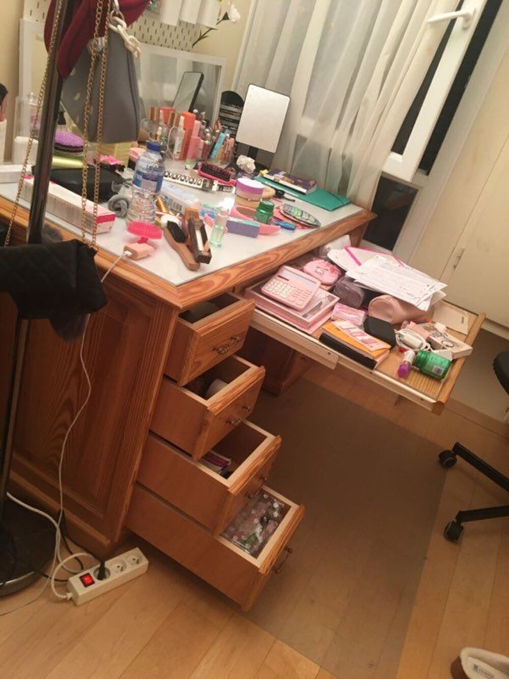 BUREAU EN BOIS D OREGON FAIT MAIN Meubles