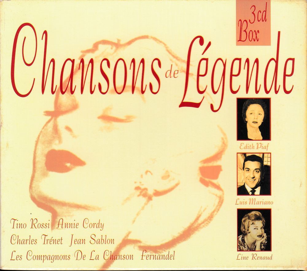 CD Chanson de L&eacute;gende Num&eacute;ro 2 Coffret 3 Volumes CD et vinyles