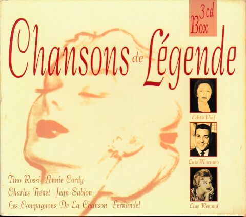CD        Chanson de Légende   Numéro 2    Coffret 3 Volumes 12 Antony (92)