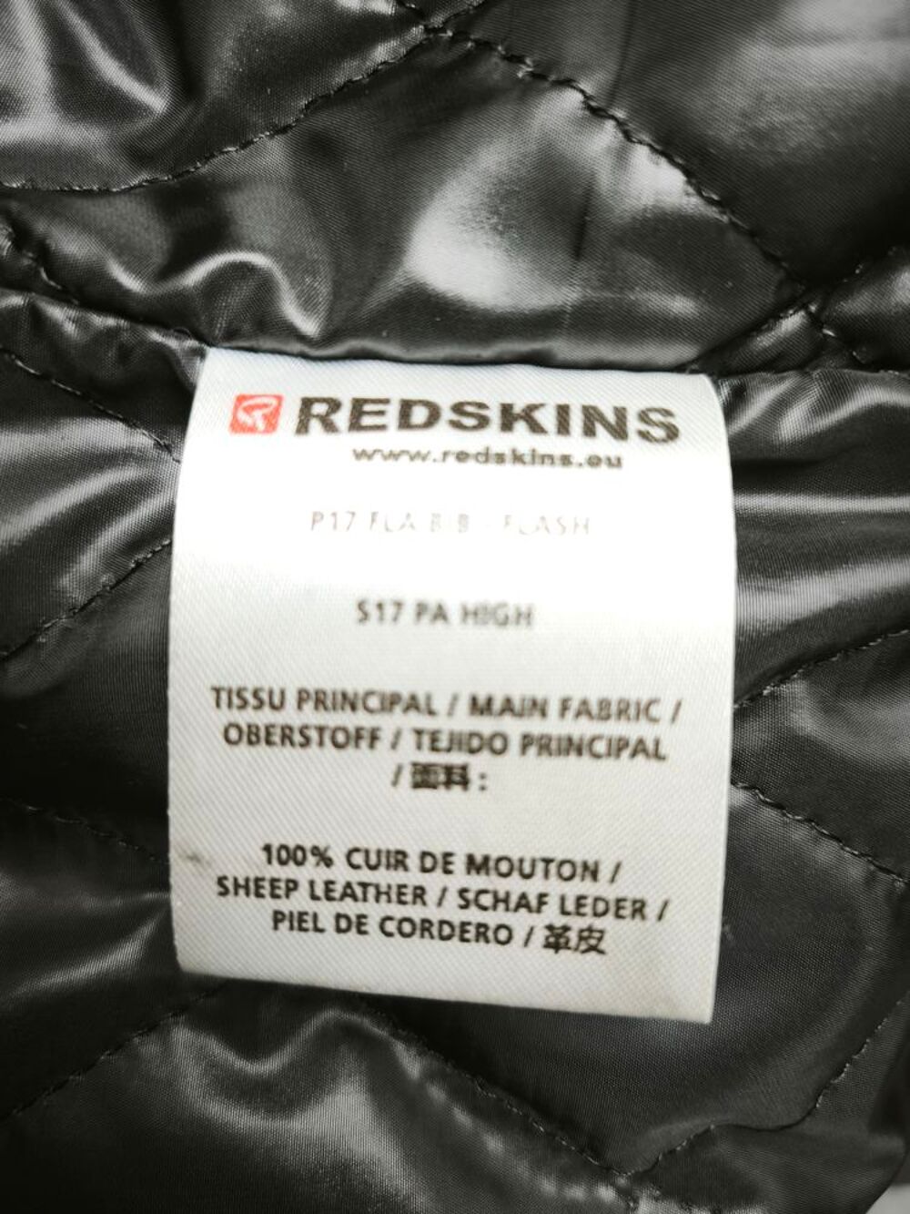 Redskins Veste cuir noir homme T.M Vêtements