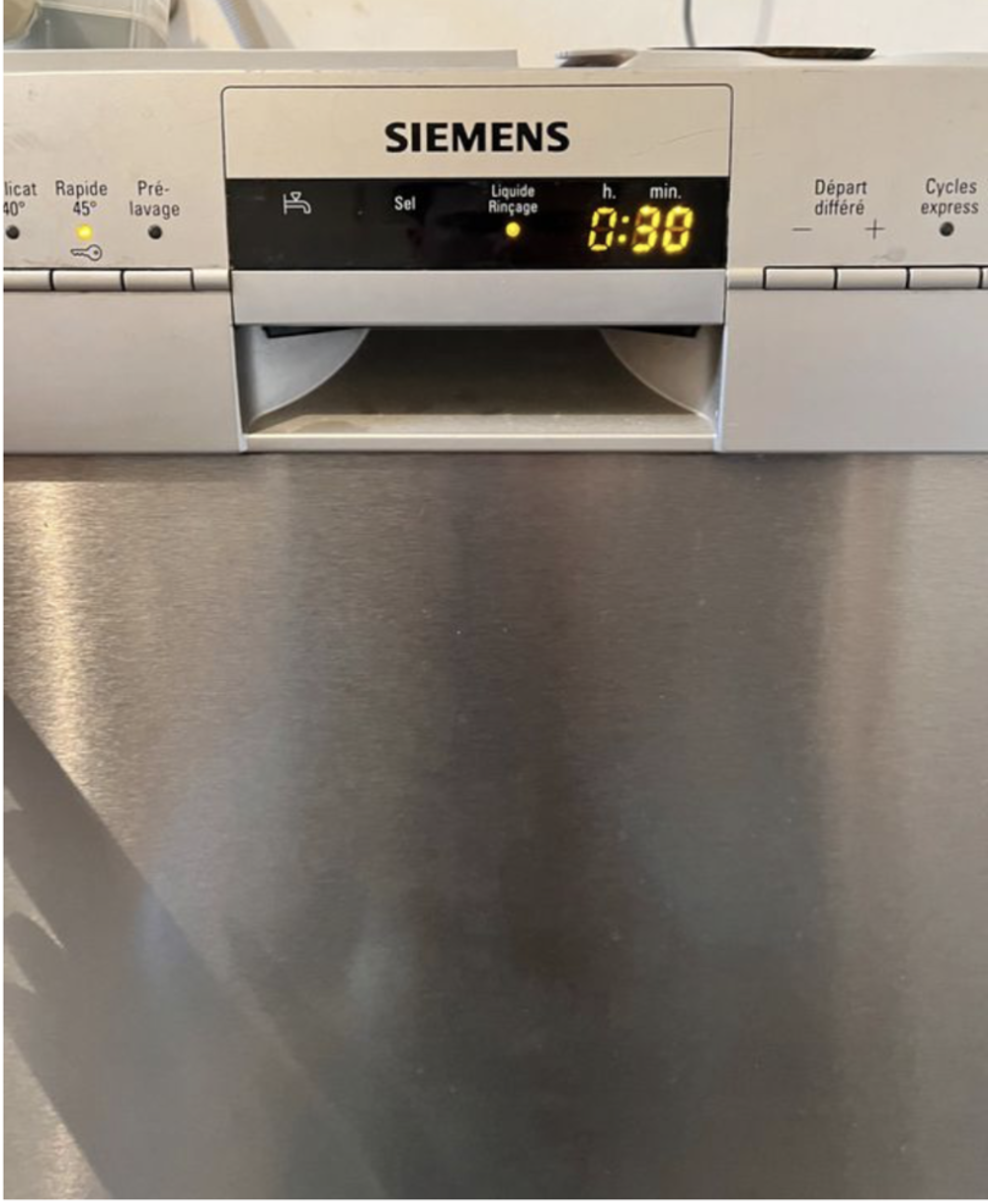 Lave vaisselle Siemens SN26M883FF Aquasensor silver proche Electromnager