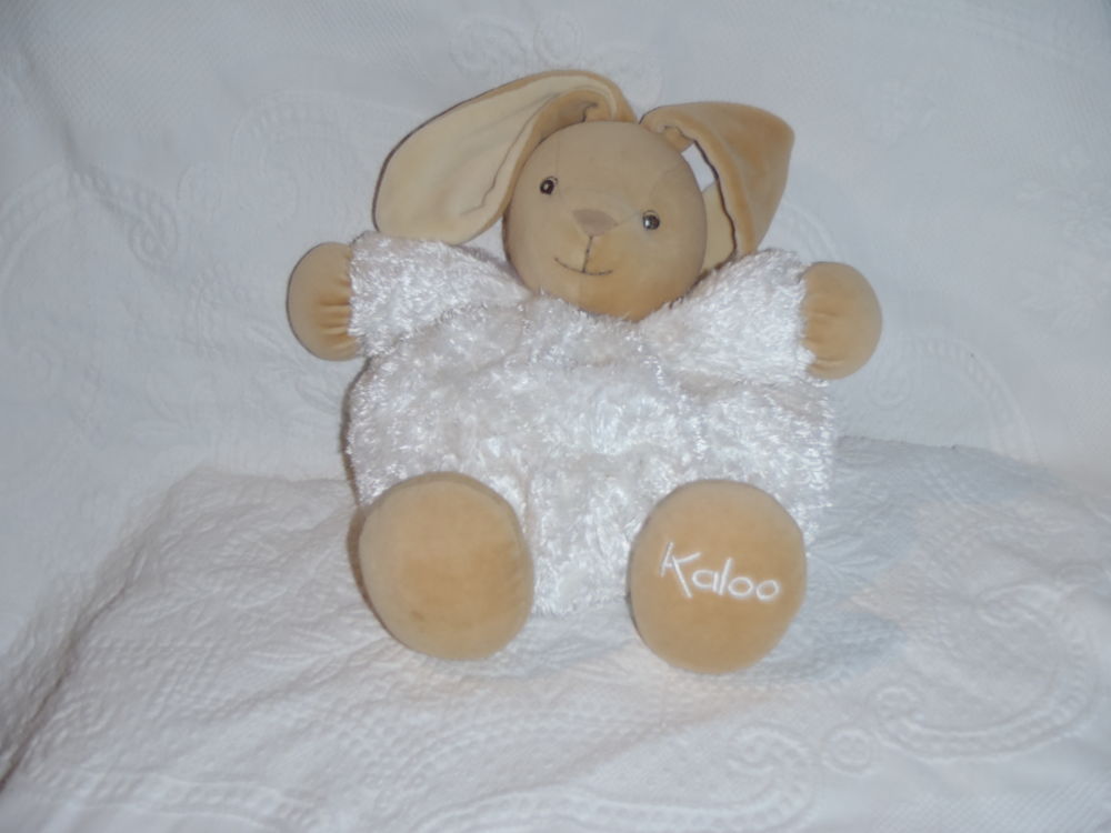 doudou lapin blanc fur patapouf 30cm Jeux / jouets