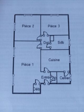  Appartement  vendre 3/4 pices 80 m