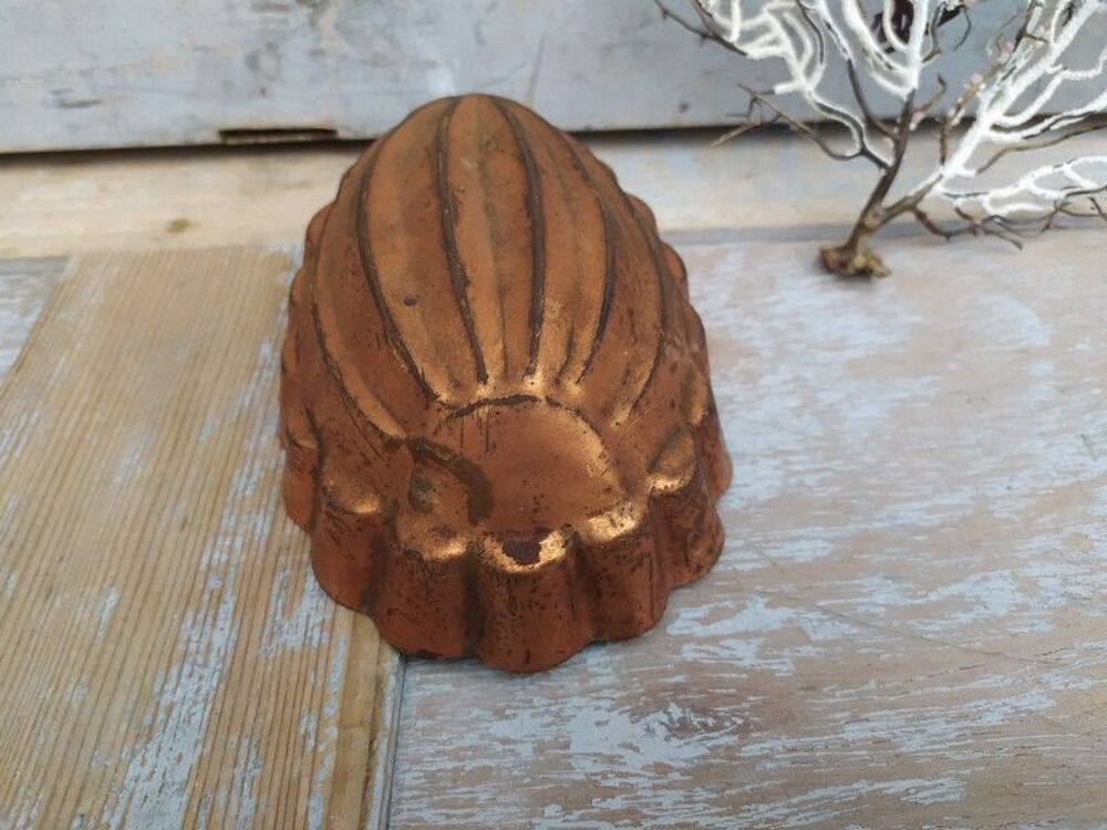 Ancien Moule &agrave; G&acirc;teau en Cuivre P&acirc;tisserie French Copper 
