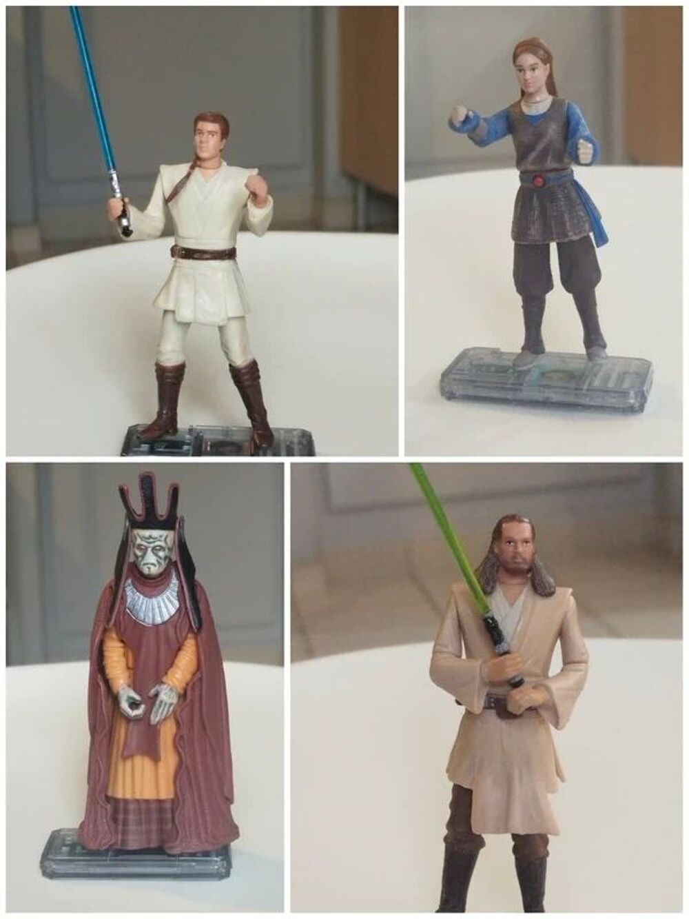 Lot de 4 figurines articul&eacute;es Star Wars / vintage 1998 