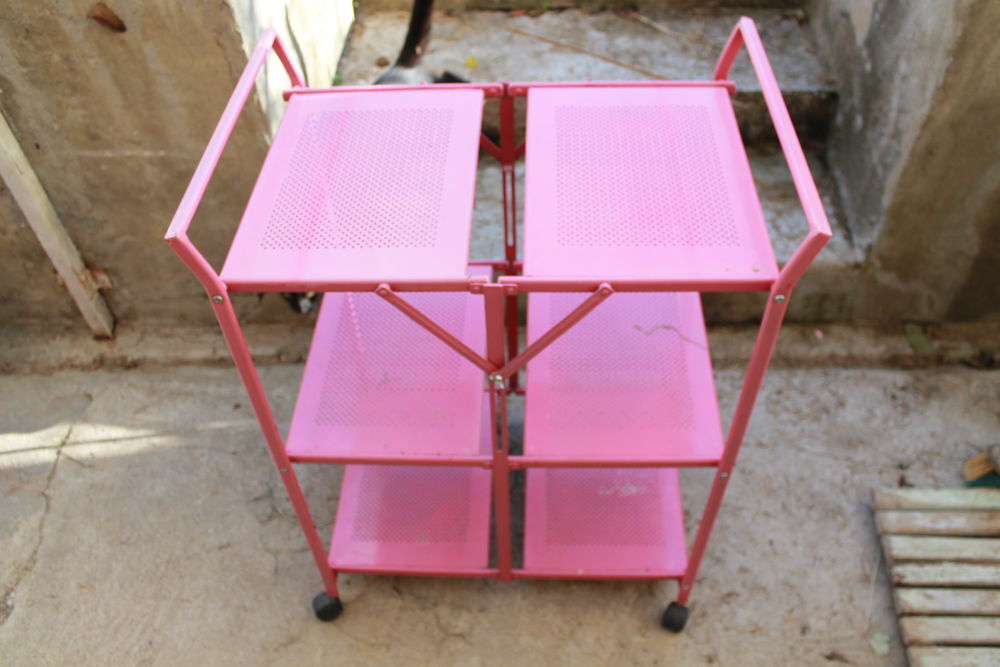 Table roulante m&eacute;talpliante Meubles