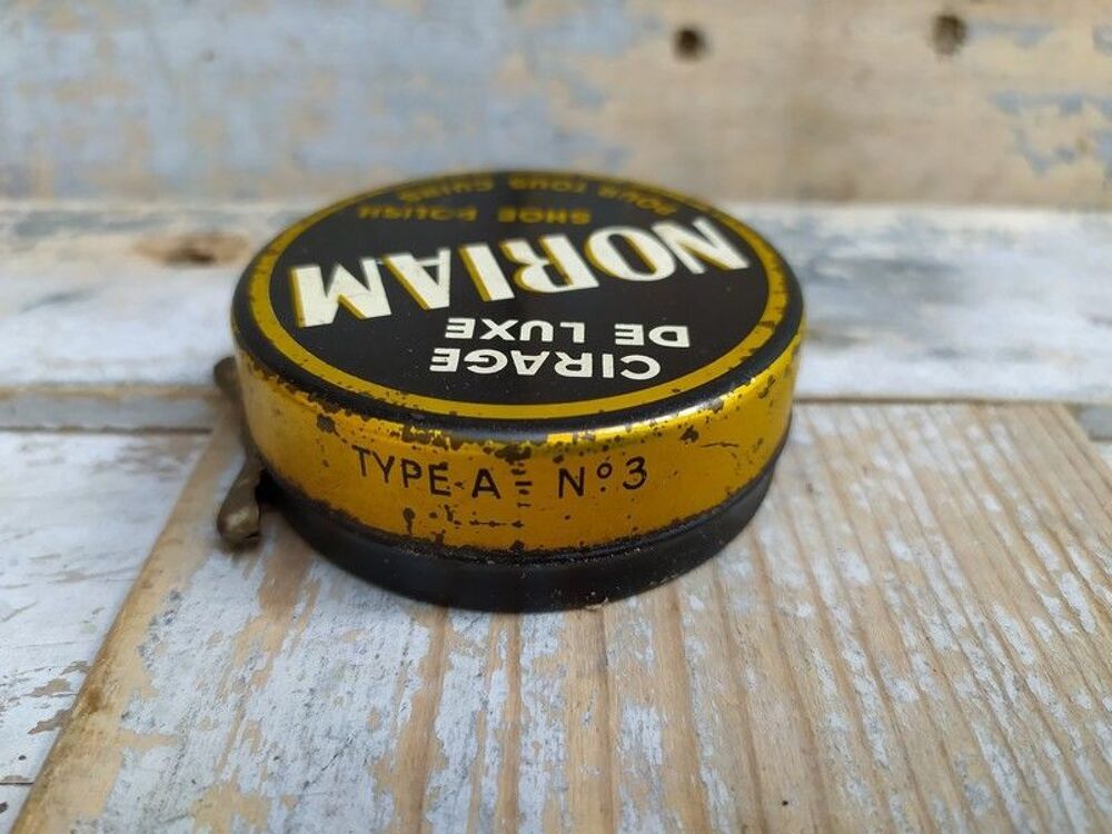 Ancienne Boite Publicitaire Cirage Noriam Shoe Polish Bondy 