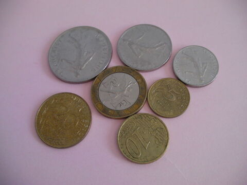 PIECES monnaie en francs 0 Saint-Etienne (42)
