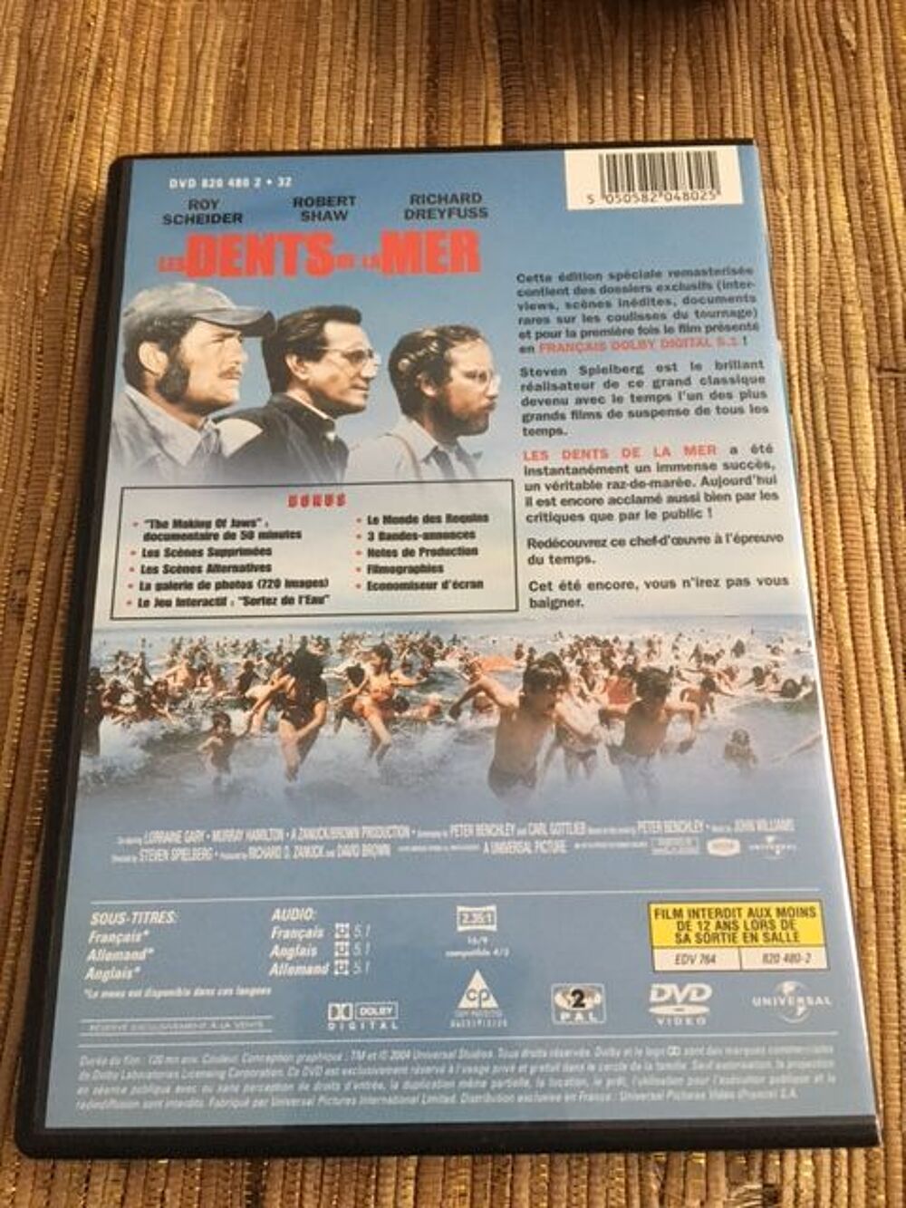 DVD Les dents de la mer DVD et blu-ray