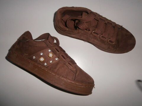 Bottines imitation � lacets, marron 5 Tourcoing (59)