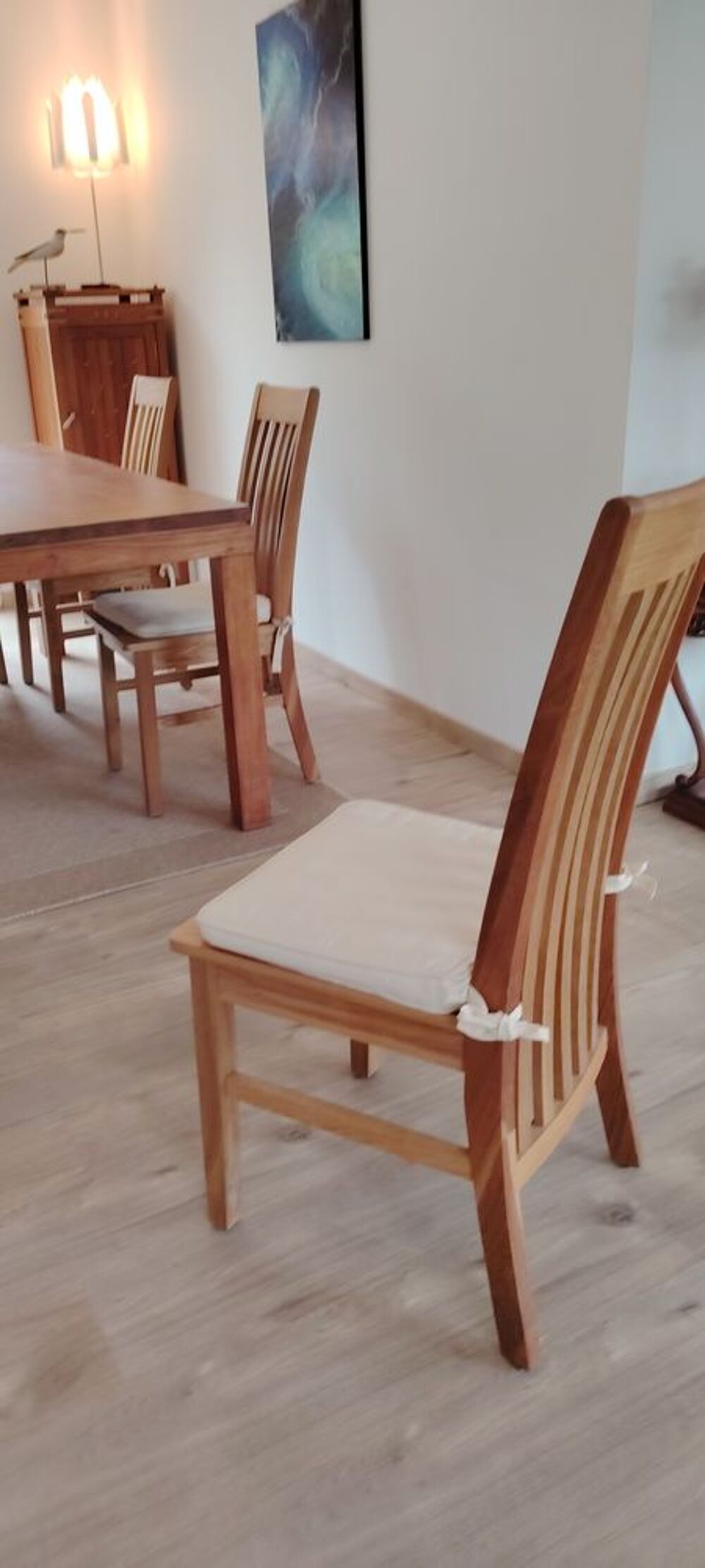 Lot de 6 chaises en ch&ecirc;ne massif Meubles