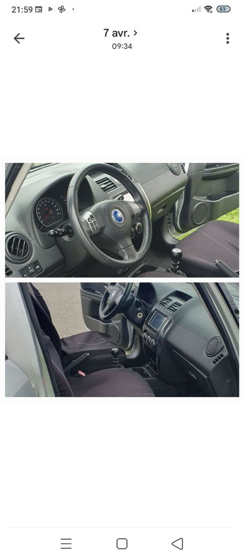 Sedici 1.9 Multijet 8V 4x4 Dynamic 2007 occasion 82600 Aucamville