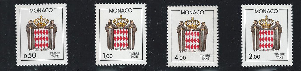 Timbres taxe Monaco - Originaux 