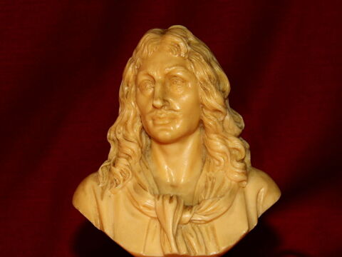 Buste MOLIERE theatre d�coration sculpture r�sine antiquit� vintage 35 Dunkerque (59)