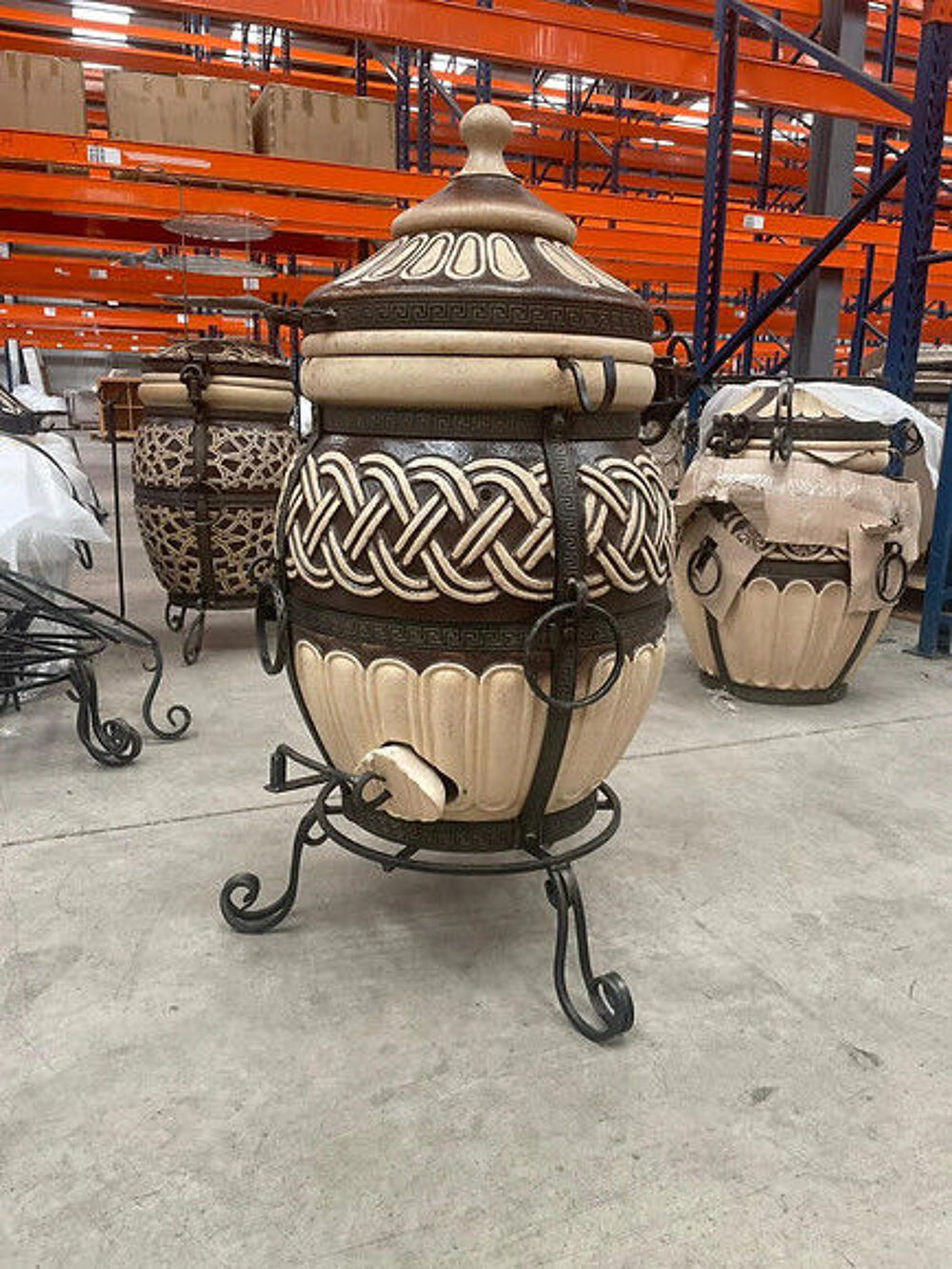 Tandoor TOR 80 L ? Four tandoor artisanal en argile r&eacute;fracta Jardin