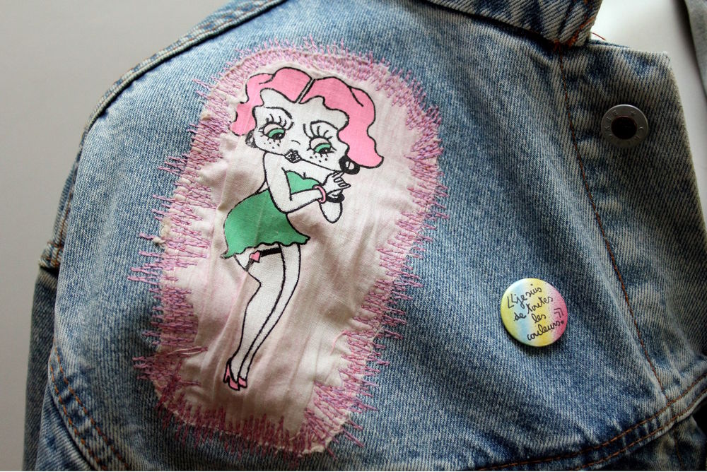 Blouson veste denim CHEROKEE vintage 80 T.L Vêtements