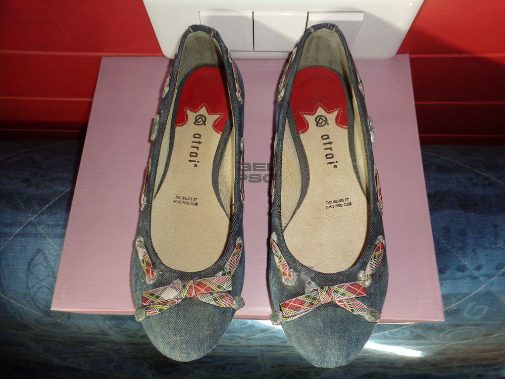 Ballerines en jean . Chaussures