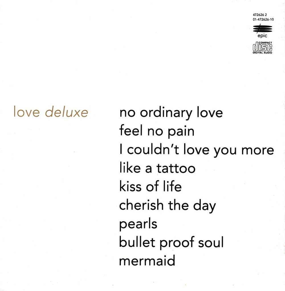 CD Sade Love Deluxe CD et vinyles
