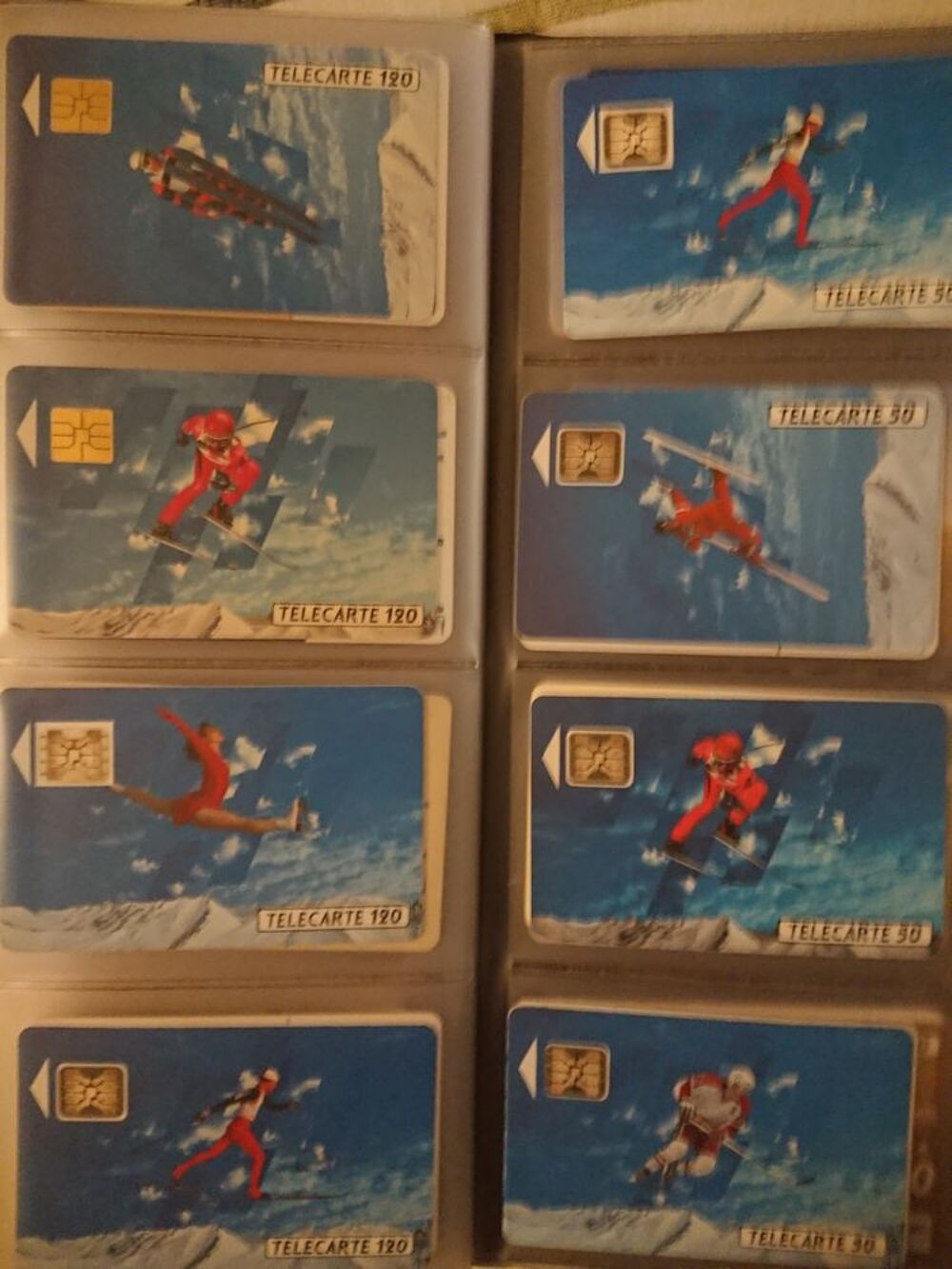 Lot de t&eacute;l&eacute;carte. 