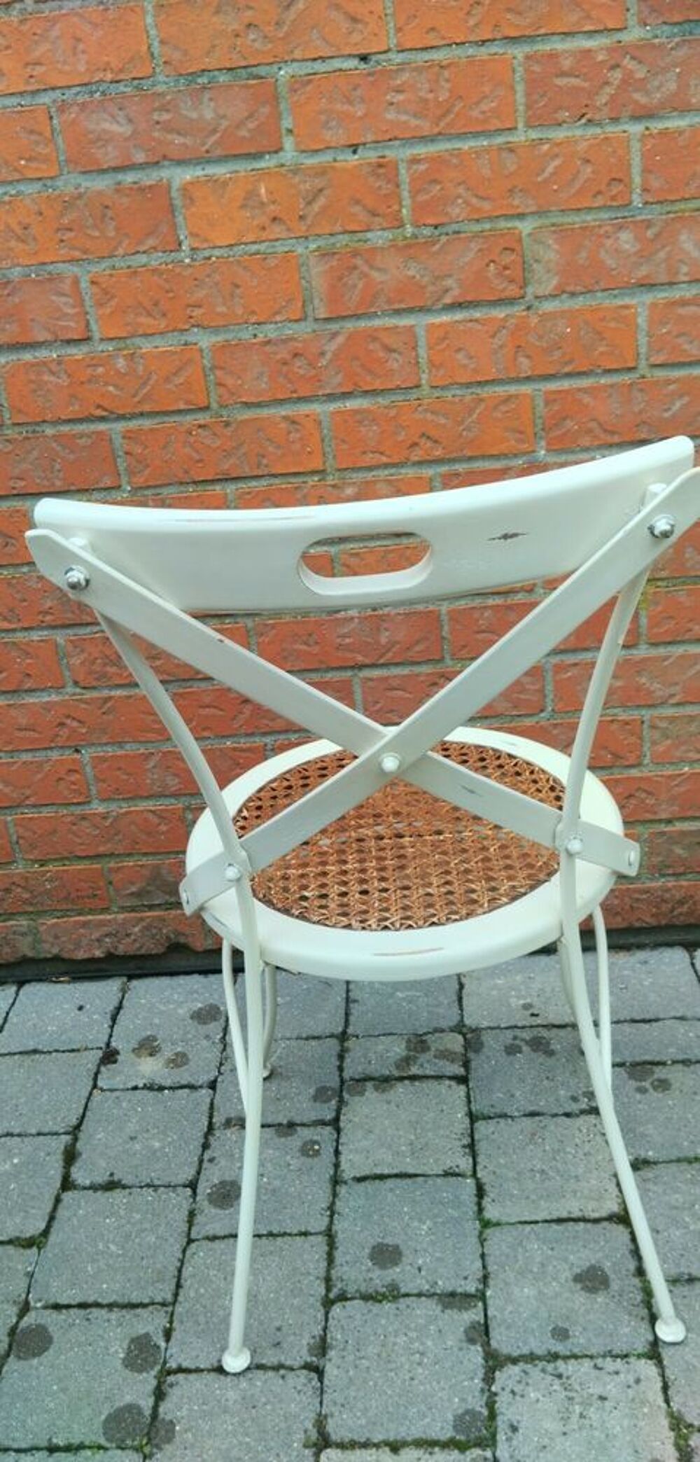 Lot 8 chaises bistrot blanches Meubles