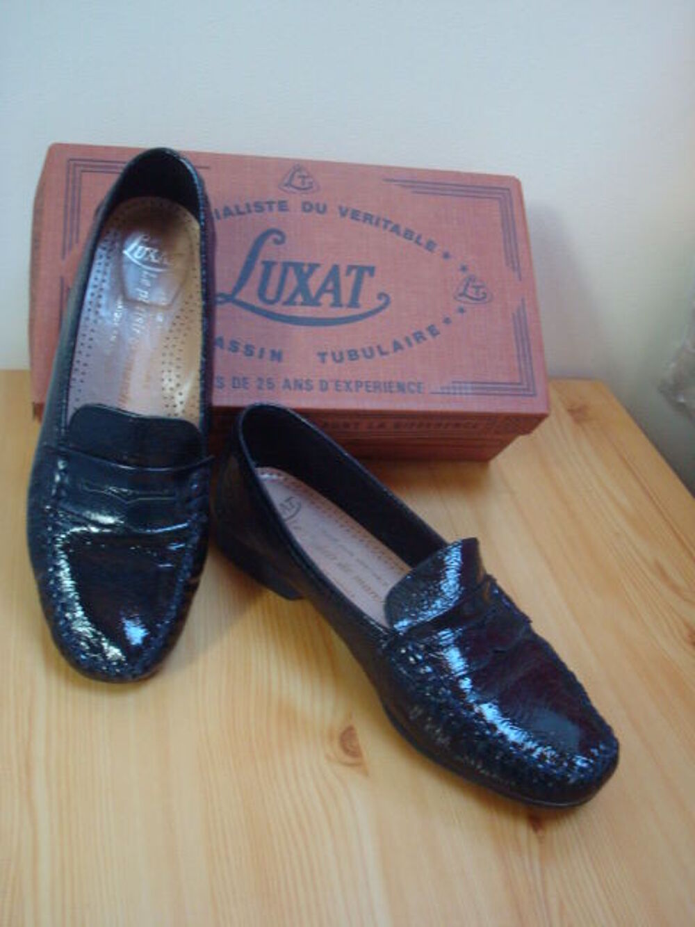 Mocassins "Luxa" cuir (doubl&eacute; cuir) Chaussures