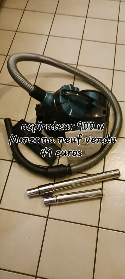 ASPIRATEUR MARQUE MONZANA SANS SAC 900 W . 49 Frvent (62)