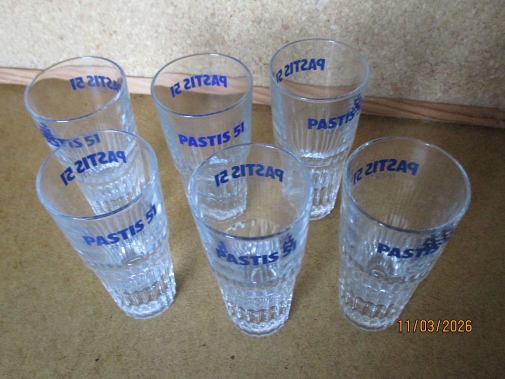 Verres Anisette PASTIS 51 VINTAGE 