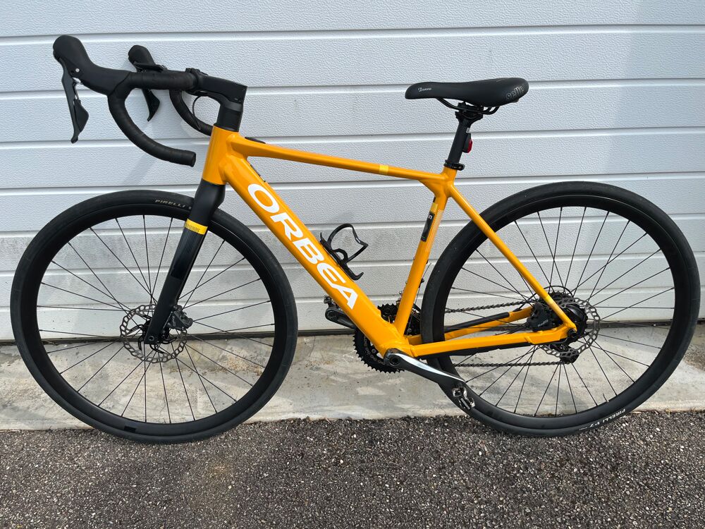 V&eacute;lo de Route Orbea Jaune - Freins &agrave; Disque hydroliques Vlos
