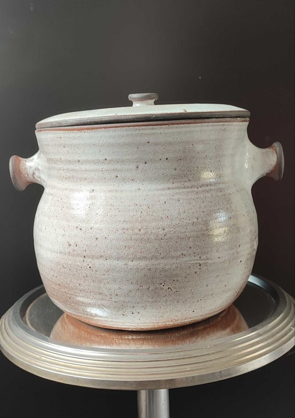 Chaudron soupi&egrave;re en c&eacute;ramique La Hulotte , Ateliers Pierlot 