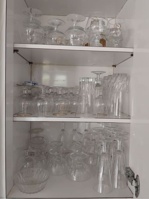 A donner lots de verres en cristal et autres Granville (50)
