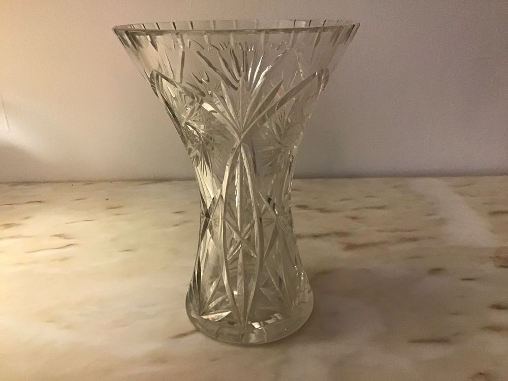 Vase en cristal de boh&egrave;me Décoration