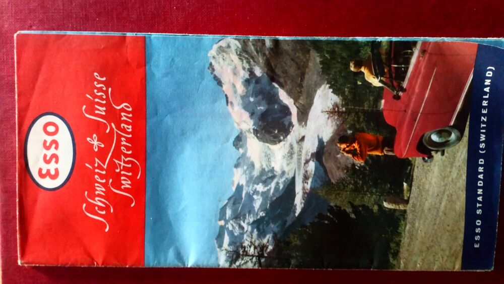 Brochure Vintage Esso Suisse Montagnes et Loisirs 