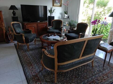 FAUTEUILS TYPE REGENCE + BANQUETTE 2 PLACES 0 Chauv (44)