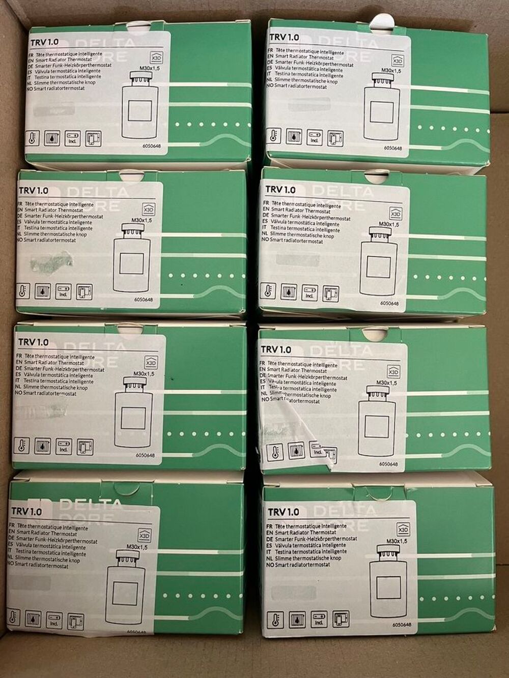 NEUF - Delta Dore T&ecirc;te Thermostatique Connect&eacute;e TRV1 (8u) Bricolage