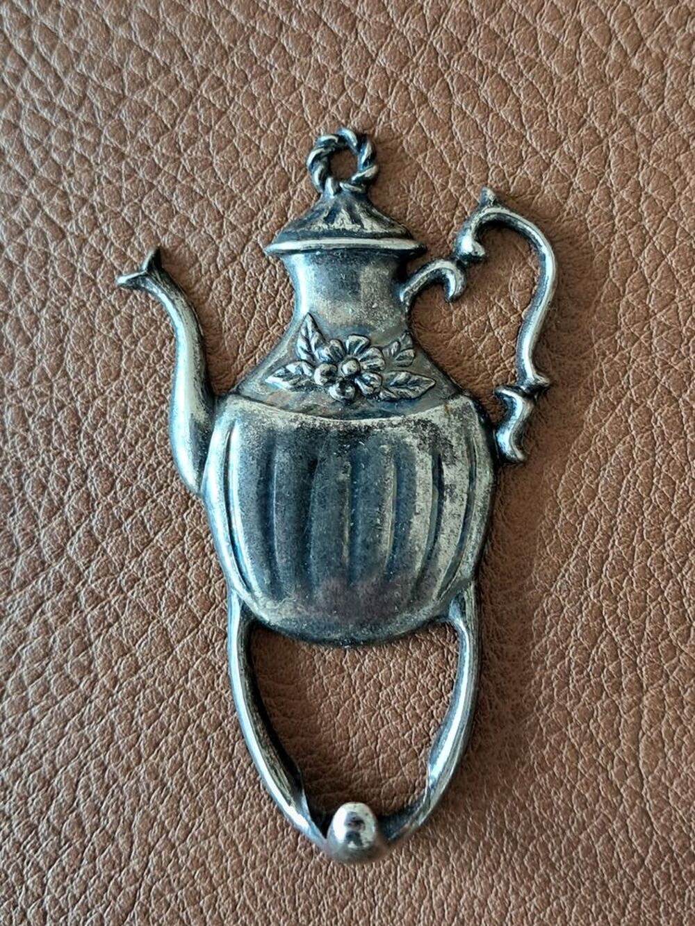 lot de 2 attaches torchon en m&eacute;tal moulin &agrave; caf&eacute; cafeti&egrave;re Décoration