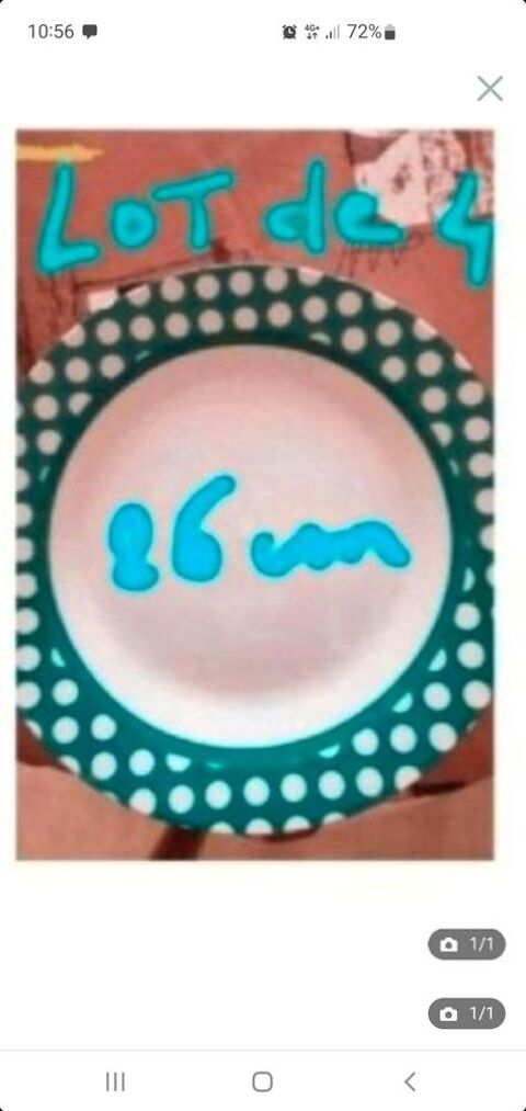 lot 4 assiettes 7 Bron (69)