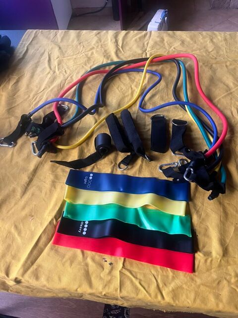 Lot d'�lastiques de musculation / fitness R�sistance complet 35 Lyon 1 (69)