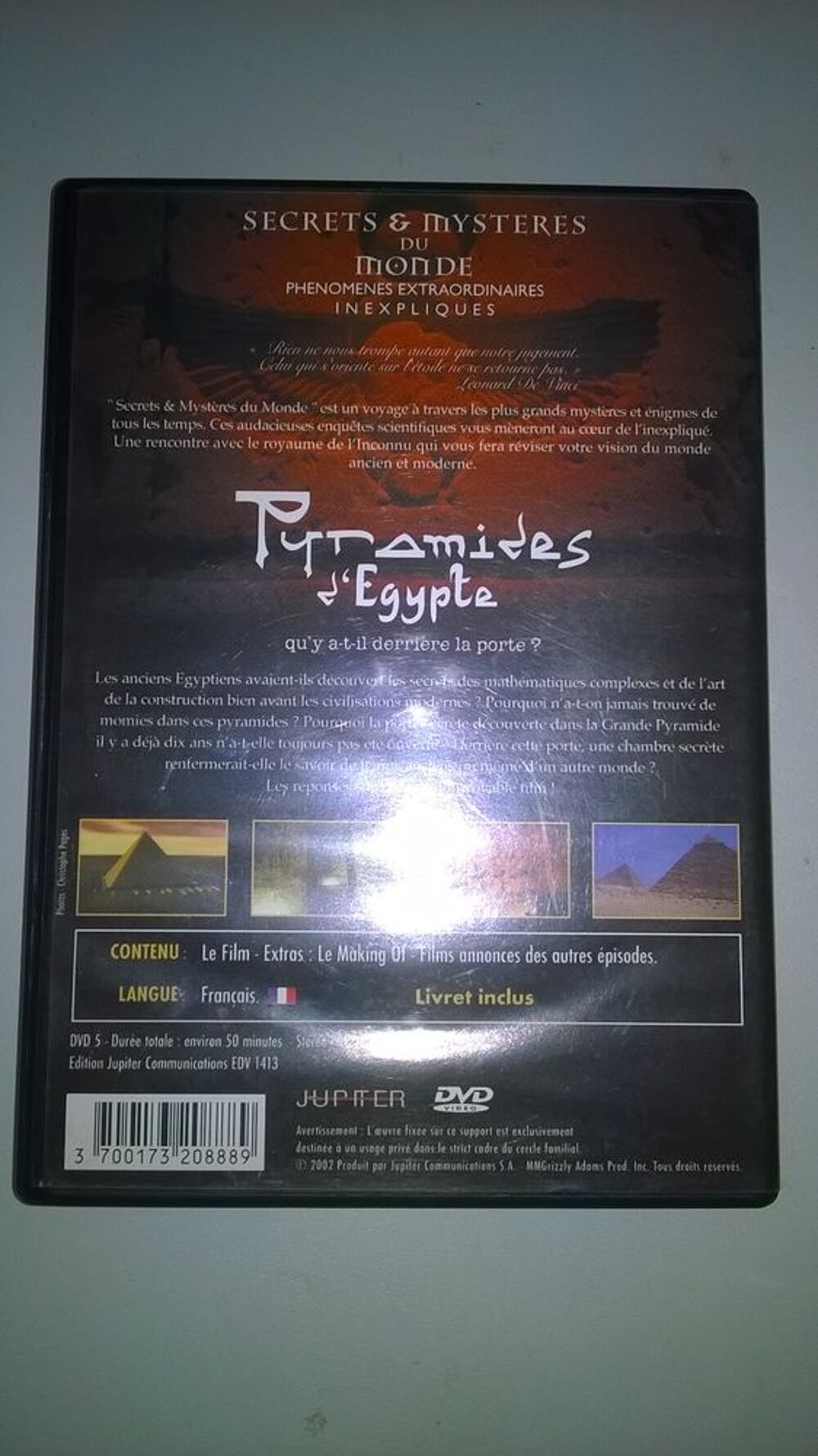DVD Pyramides d'&Eacute;gypte 
qu'y a-t-il derri&egrave;re la porte ?
Ne DVD et blu-ray