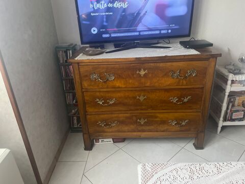 Commode bois 3 tiroirs poignées métal 300 Bâgé-le-Châtel (01)