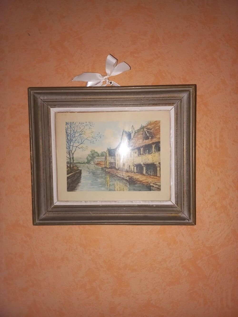 Aquarelle sign&eacute;e Revillon Décoration