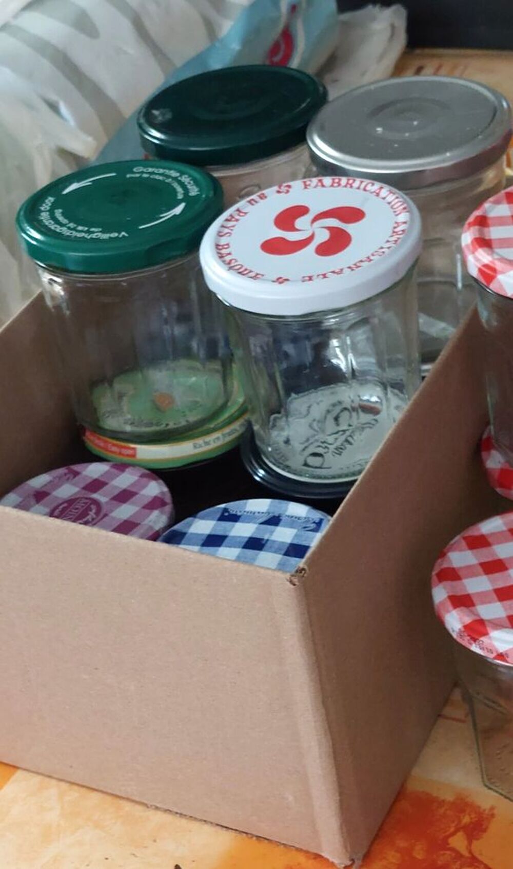 Lot de pots de confiture vides Cuisine