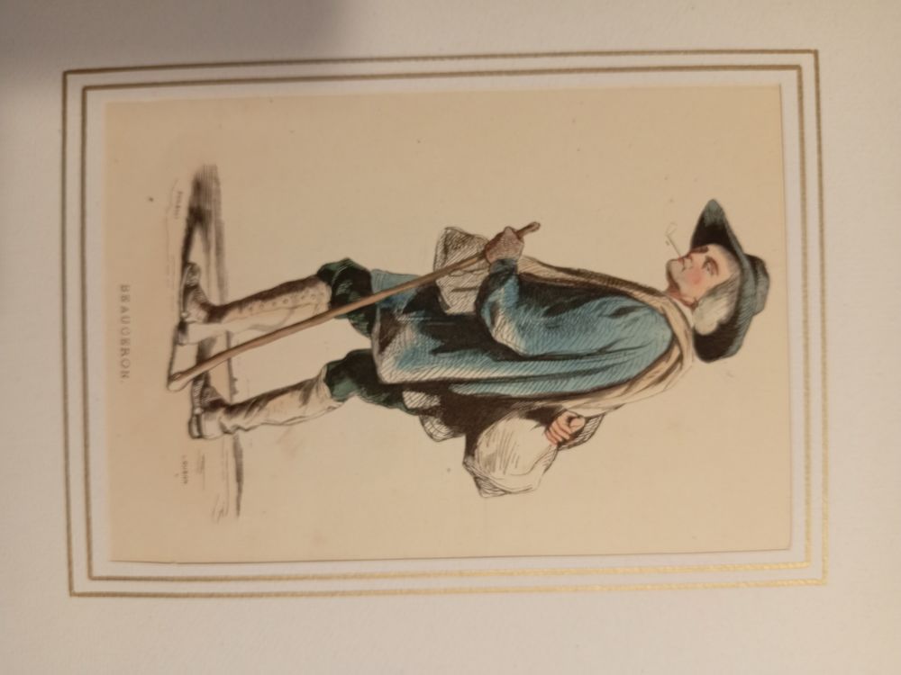 GRAVURES ORIGINALES de 1830 COSTUMES REGIONAUX 