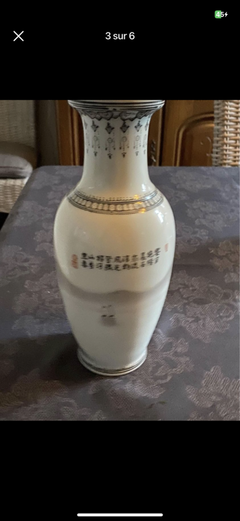 Vase porcelaine de chine  90 Taisnires-sur-Hon (59)