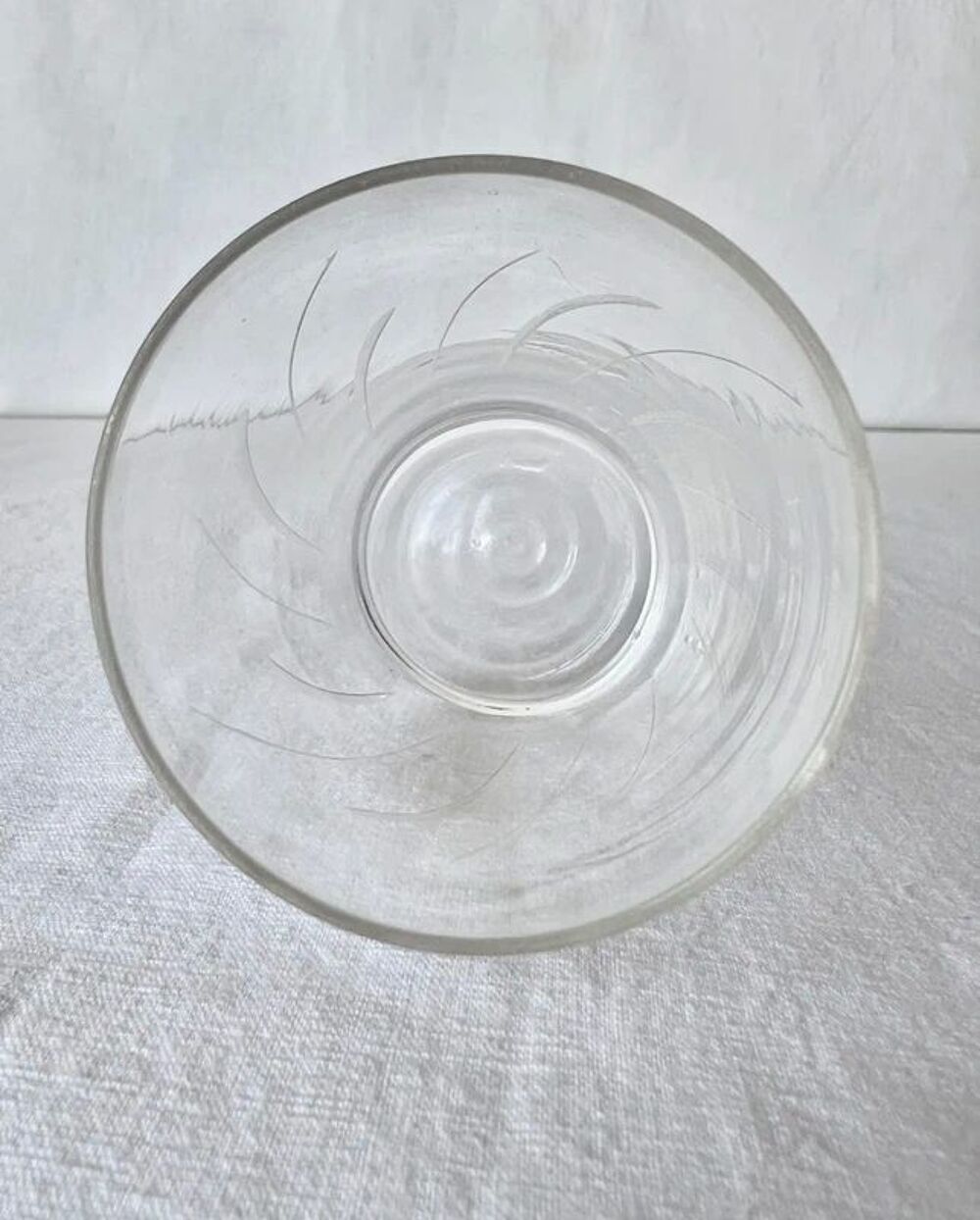 Verre en cristal grav&eacute;. Haute qualit&eacute;. Neuf. R&eacute;sistant Décoration