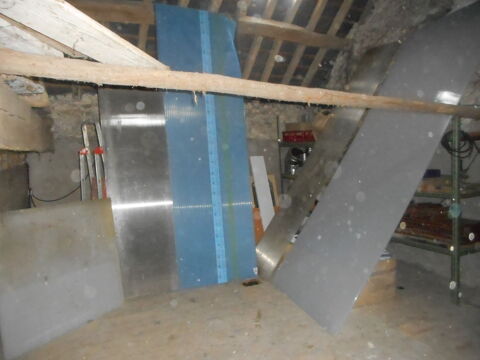 barriere alu blanc de 8 m  4 m en deux + plaque nf 0 Saran (45)