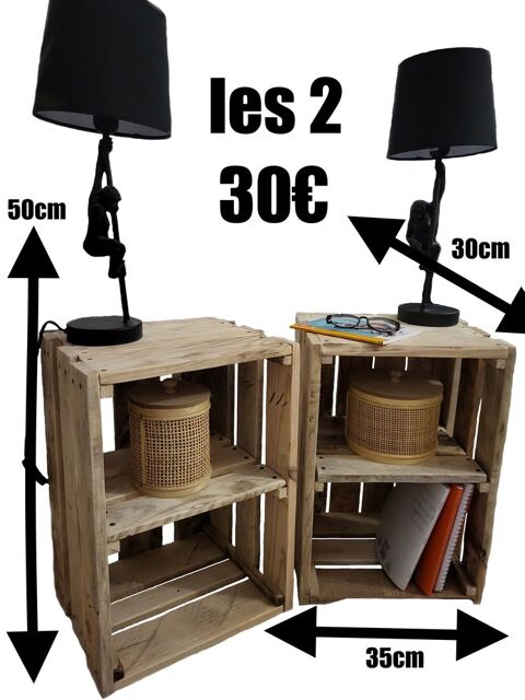 table de chevet bois de palette recyclage artisanal meuble 30 Srignan (34)