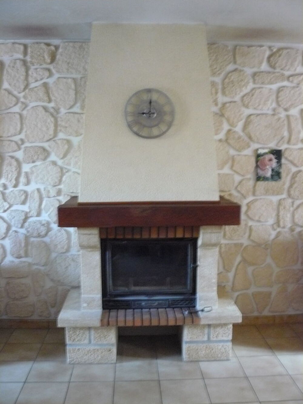 chemin&eacute;e compl&egrave;te avec insert Décoration