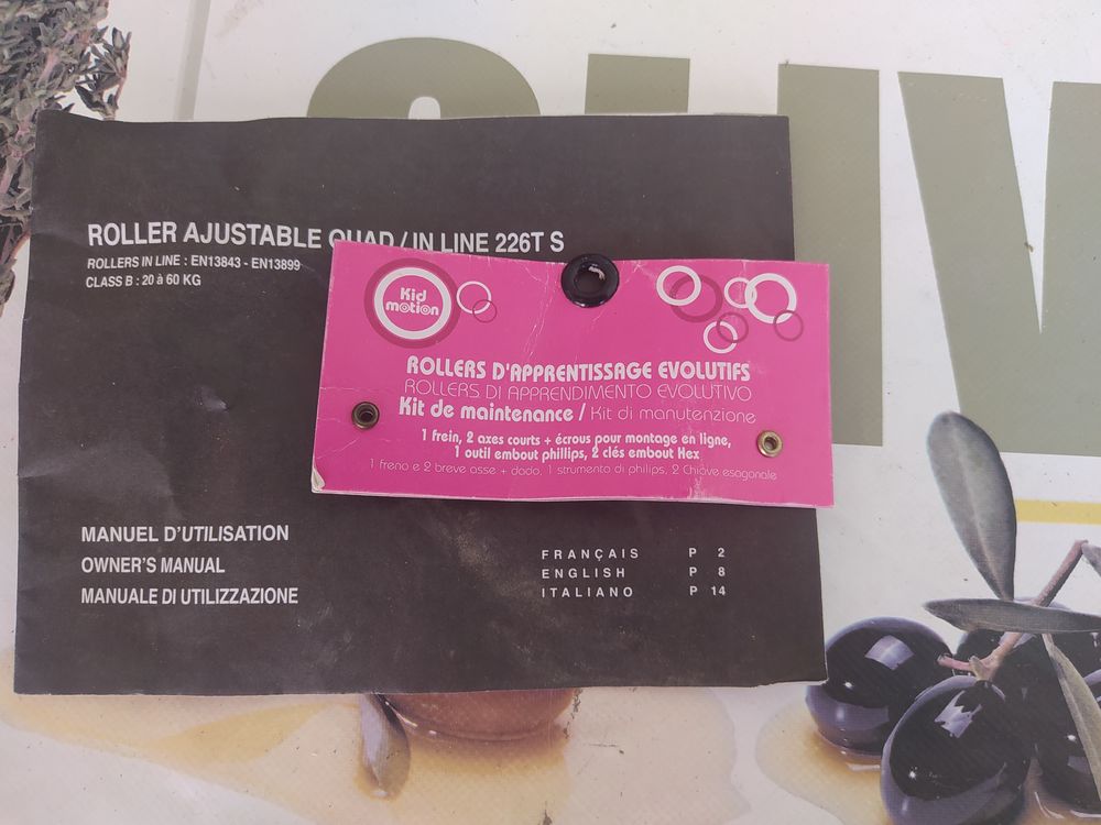 ROLLERS D'APPRENTISSAGE EVOLUTIFS Jeux / jouets