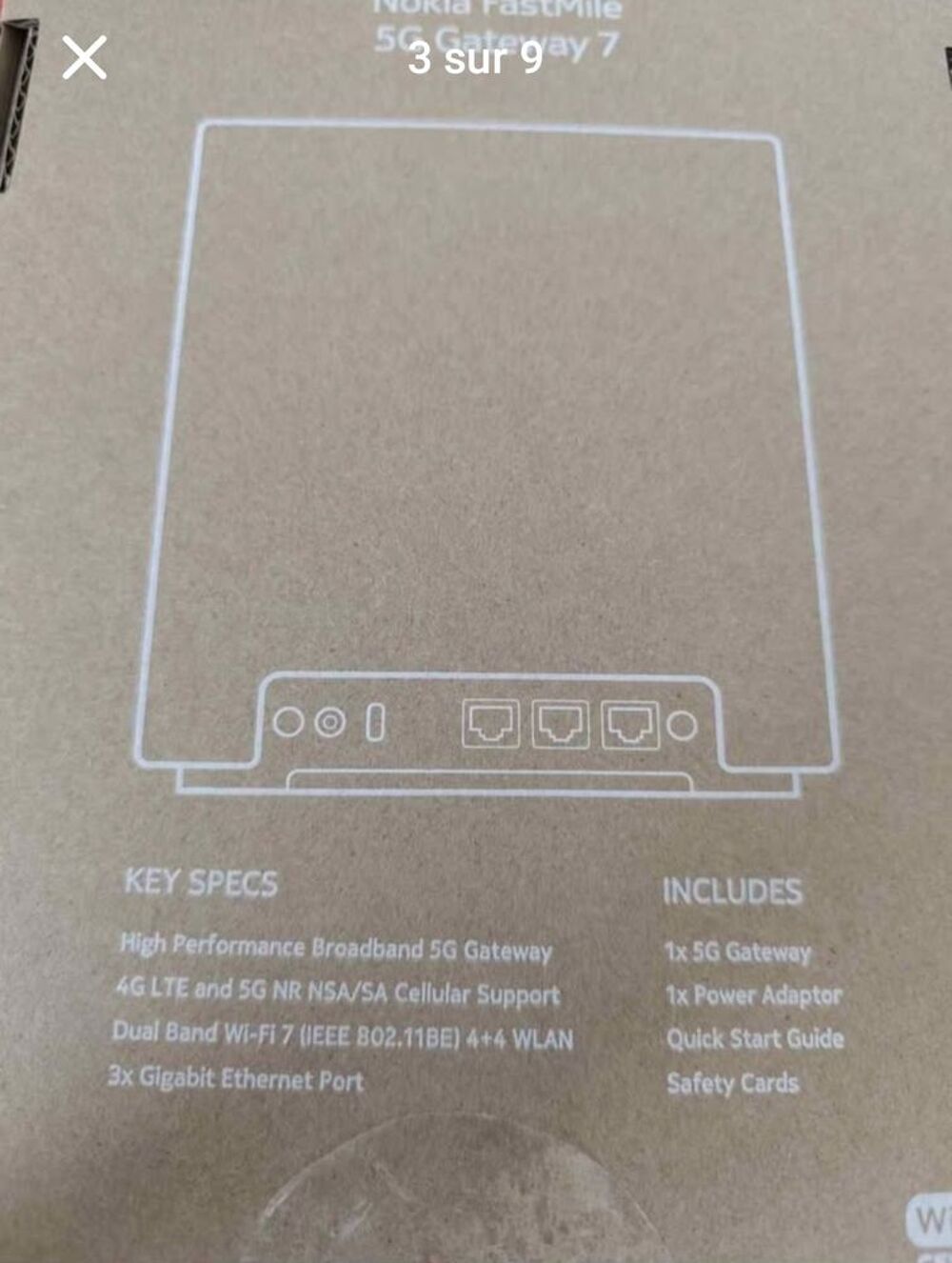 Routeur 5G WIfi-7 Nokia D&eacute;bloqu&eacute; Neuf
(Pas d'envoi) Matériel informatique