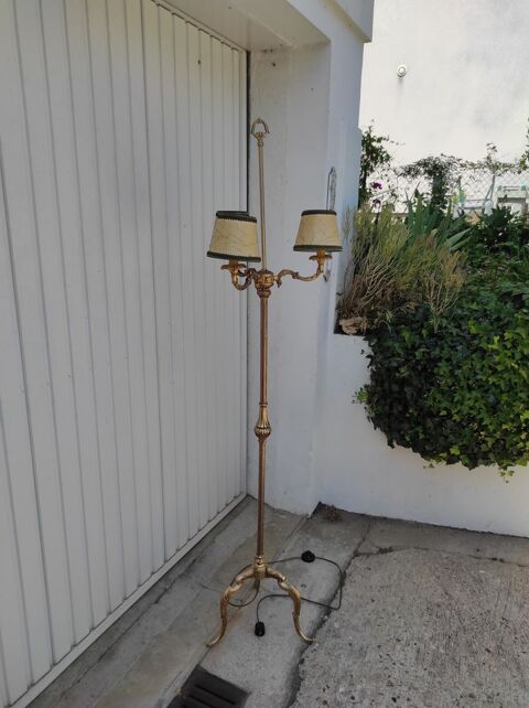 lampadaire laiton 3 branches + abat jour 80 Rosny-sur-Seine (78)